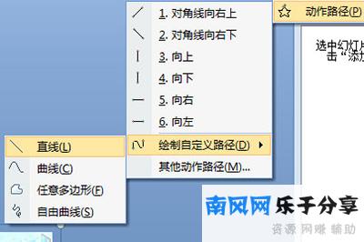PPT绘制自定义路径