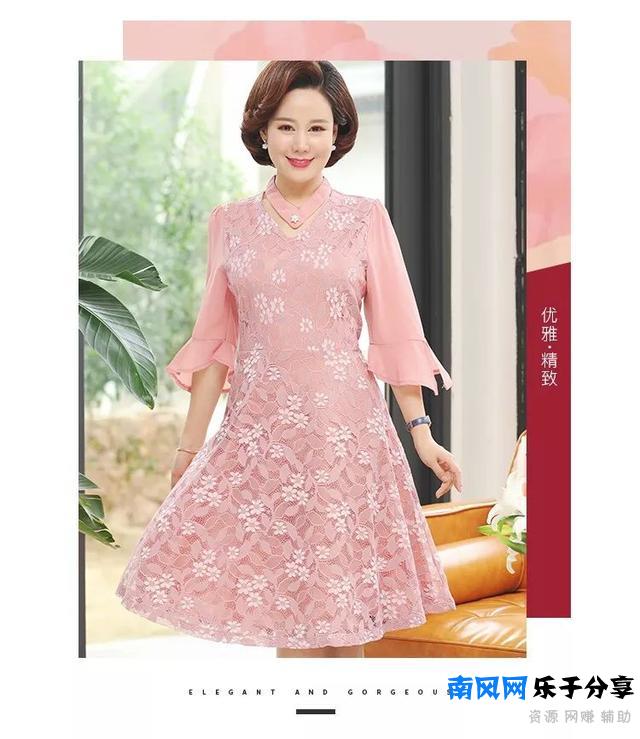 千百怡恋TouchTime|蕾丝连衣裙装点妈妈的浪漫春日！