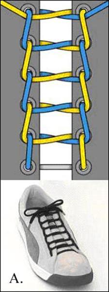 二十四种系鞋带大全(12星座男系鞋带的24方法图解)