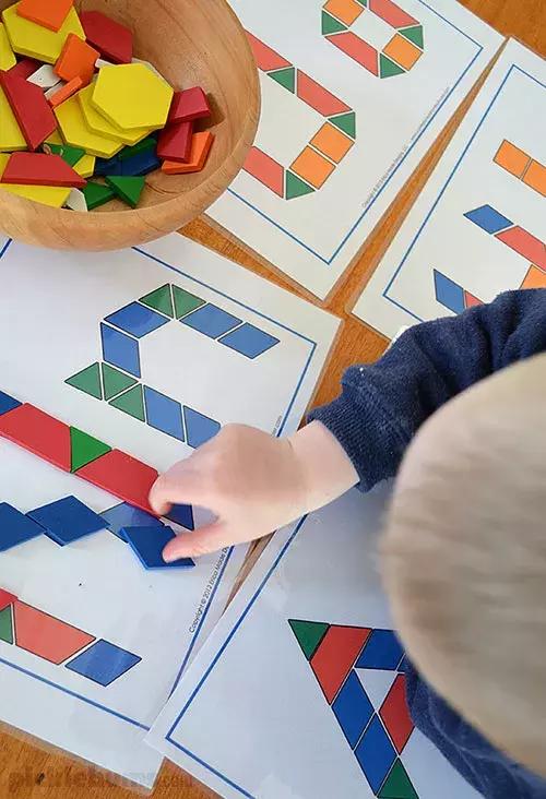 七巧板图片大全(七彩板拼图图片大全)