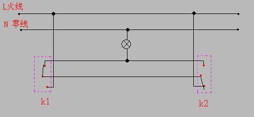 一灯双控开关接线图（一灯双控开关带插板图片）