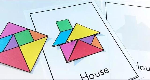 七巧板图片大全(七彩板拼图图片大全)