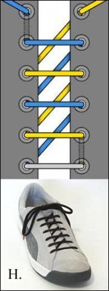 二十四种系鞋带大全(12星座男系鞋带的24方法图解)