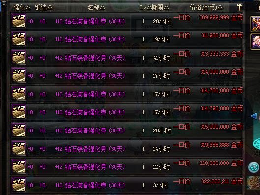 dnf高级黑钻售货机在哪(抽黑钻+12强化券物品一览)