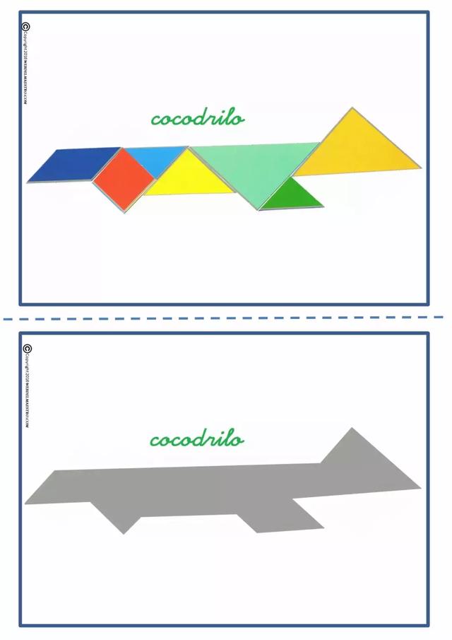 七巧板图片大全(七彩板拼图图片大全)