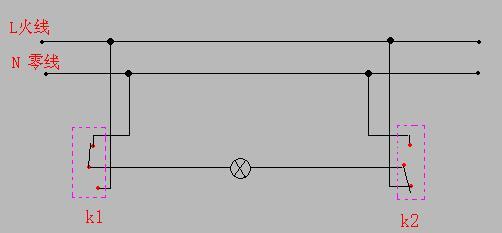 一灯双控开关接线图（一灯双控开关带插板图片）