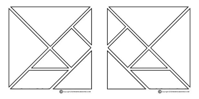 七巧板图片大全(七彩板拼图图片大全)