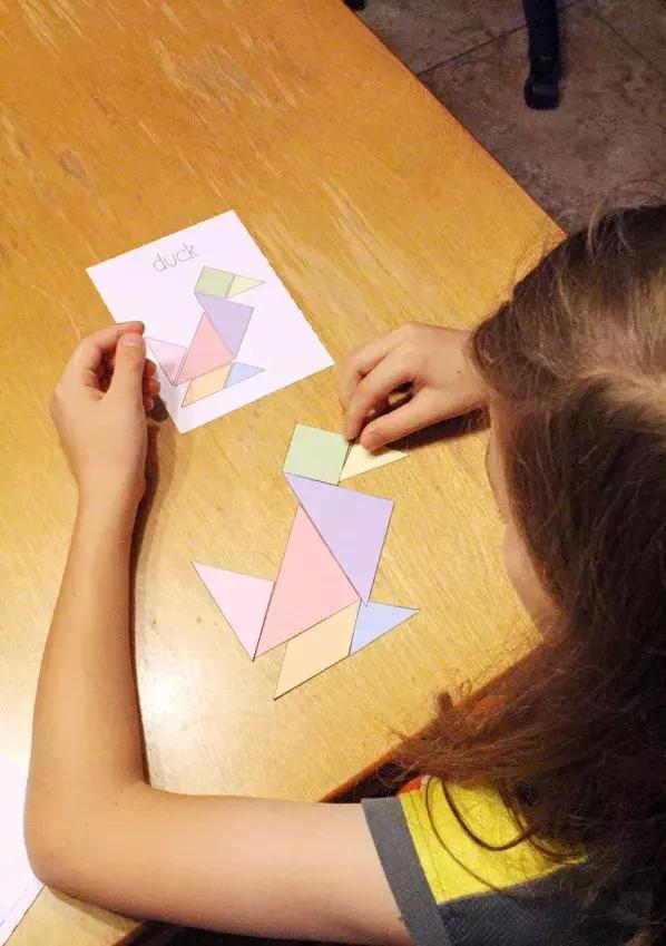 七巧板图片大全(七彩板拼图图片大全)